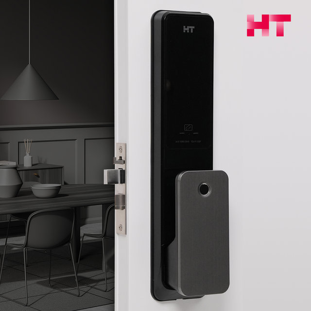 셀프설치 TDL-P1102F 현대HT 지문 무타공 즉시잠김 현관문 번호키