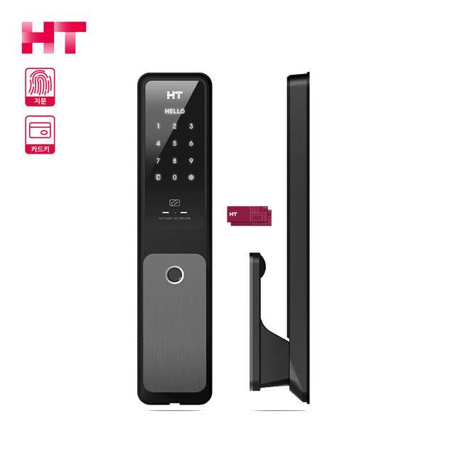 셀프설치 TDL-P1102F 현대HT 지문 무타공 즉시잠김 현관문 번호키