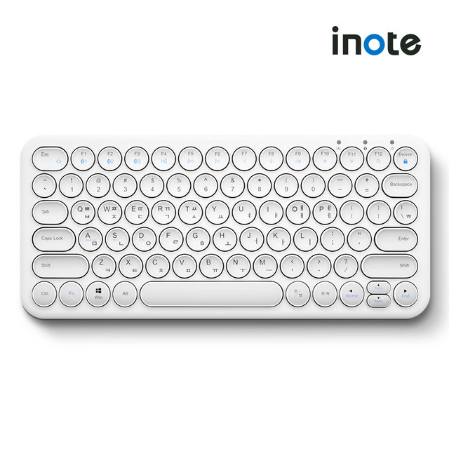 아이노트 멀티페어링 블루투스 키보드 X-KEY 38BT 화이트 X-KEY38BT_ALLWHITE