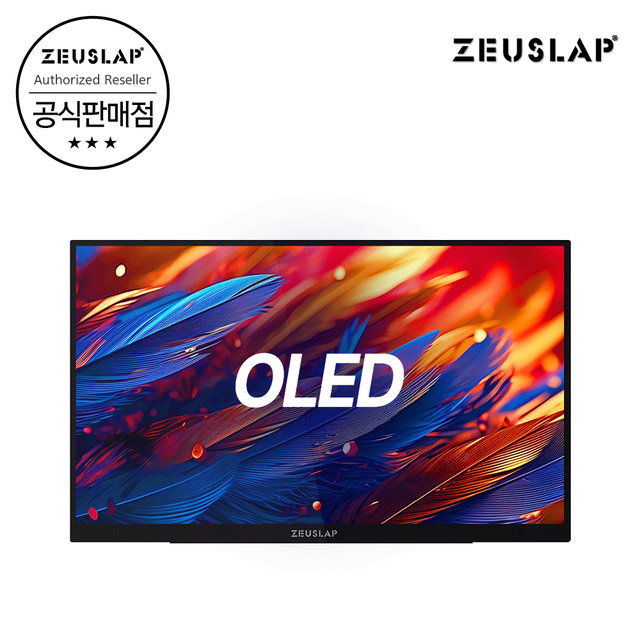 [ZEUSLAP 공식판매점] 제우스랩 OLED 터치식 휴대용 모니터 35.7cm