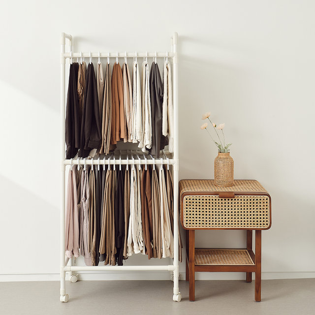 [비밀특가] 철제 이동식 바지걸이행거 2단 카트형