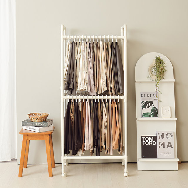 [비밀특가] 철제 이동식 바지걸이행거 2단 카트형