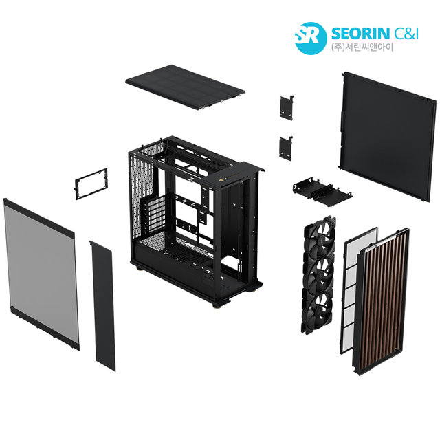 [서린공식] Fractal Design North XL RC 강화유리 (차콜 블랙)