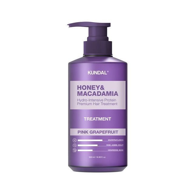 쿤달 허니 앤 마카다미아 단백질 트리트먼트 핑크그레이프프룻 500ml x1개