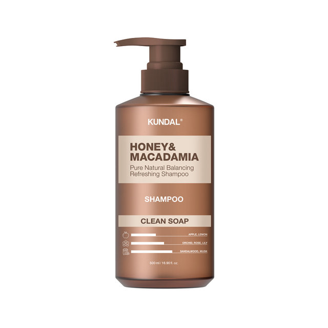 쿤달 허니 앤 마카다미아 네이처 샴푸 클린솝 500ml x1개