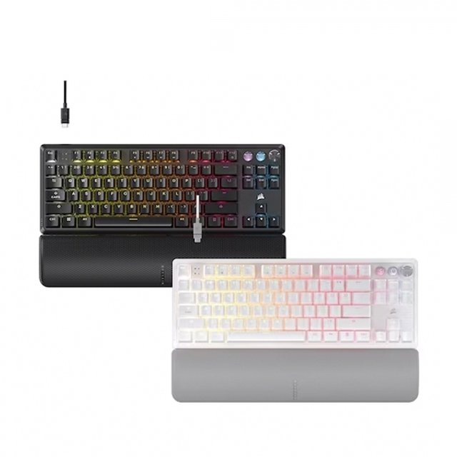 커세어 K70 RGB 자석축 텐키리스 골드키캡 에디션