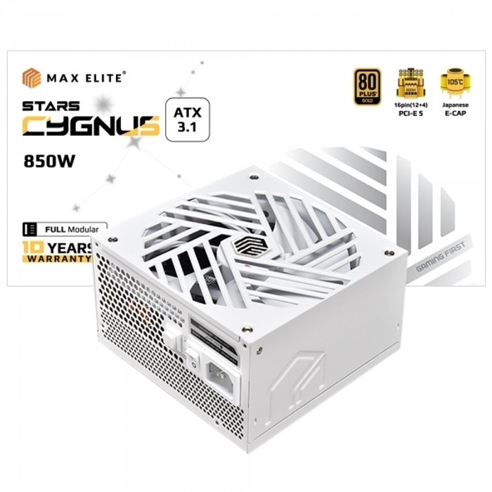 맥스엘리트 맥스엘리트 STARS CYGNUS 850W 골드 풀모듈 ATX3.1 W