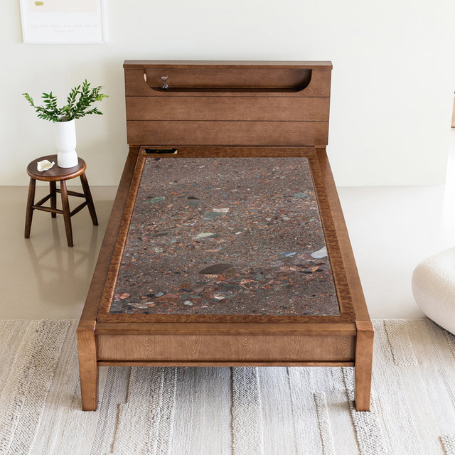 온열가구 1002S 싱글 브라운팔보석 돌침대