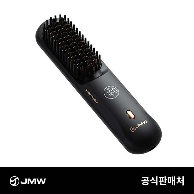[B] JMW 볼륨온 무선 브러쉬 빗 고데기 매직기 음이온 정전기방지
