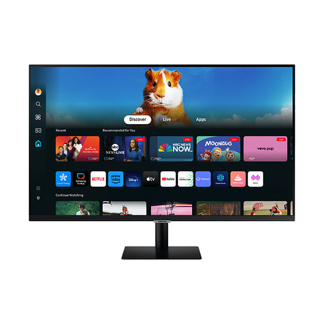 삼성전자 M5 LS27DM500 68.6cm(27인치) 스마트모니터 블랙  OTT 유튜브 넷플릭스