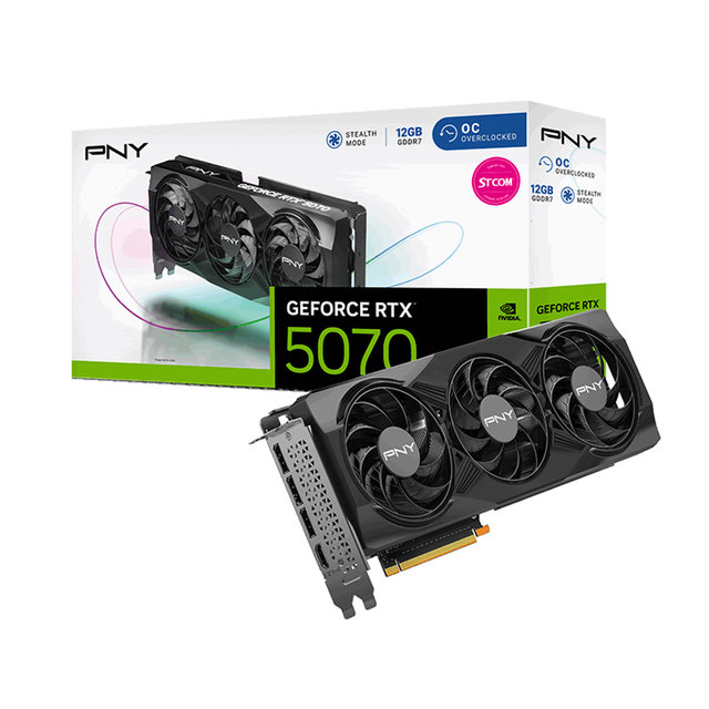 PNY 지포스 RTX 5070 OC D7 12GB Triple Fan 그래픽카드