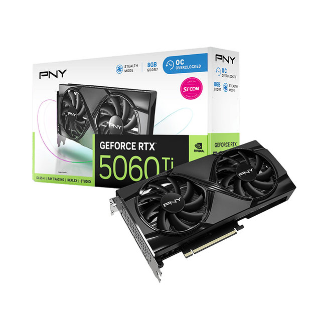  PNY 지포스 RTX 5060 Ti OC D7 8GB Dual Fan 그래픽카드
