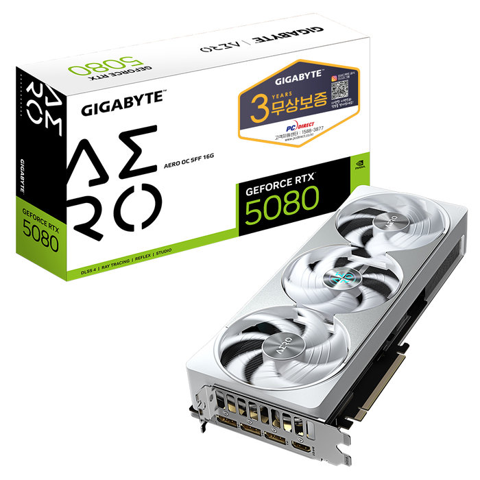 상세페이지 참조 기가바이트 GIGABYTE 지포스 RTX 5080 AERO OC SFF D7 16GB 피씨디렉트