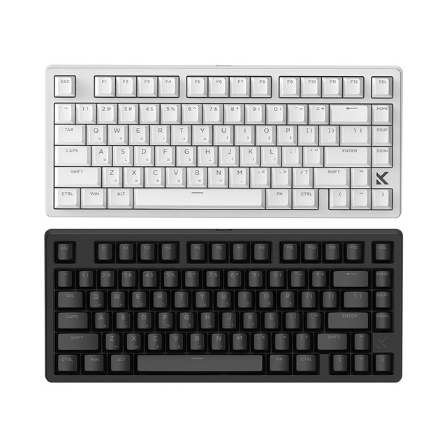 프리플로우 MCHOSE JET75 8k 래피드 트리거 자석축 게이밍키보드 화이트, 퀵실버