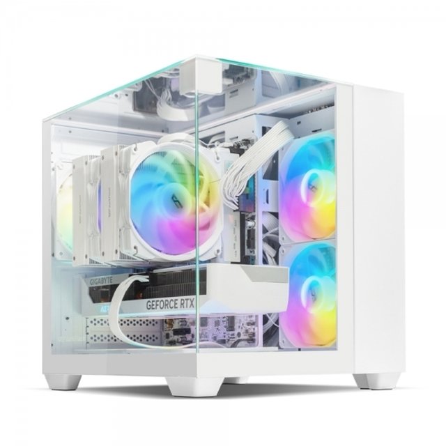 DARKFLASH DCM33 RGB 화이트 (미니타워)