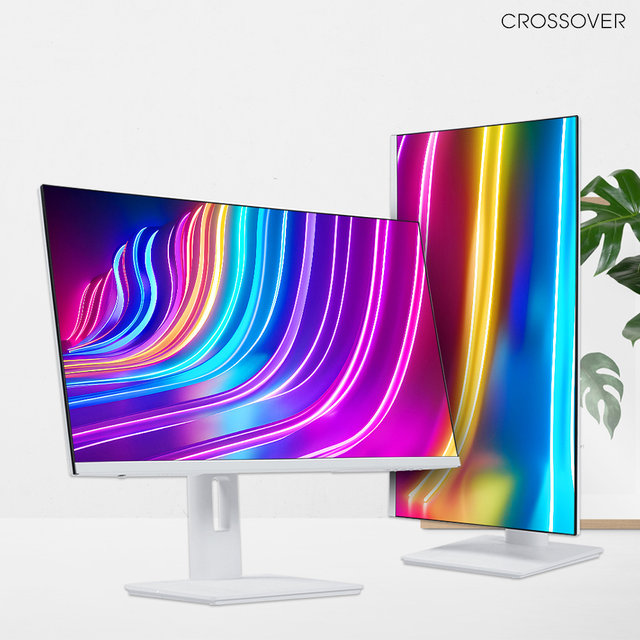 크로스오버 27QD166CM QHD iPS USB-C 100Hz 68cm 피벗 사무용 게이밍 컴퓨터 모니터 무결점