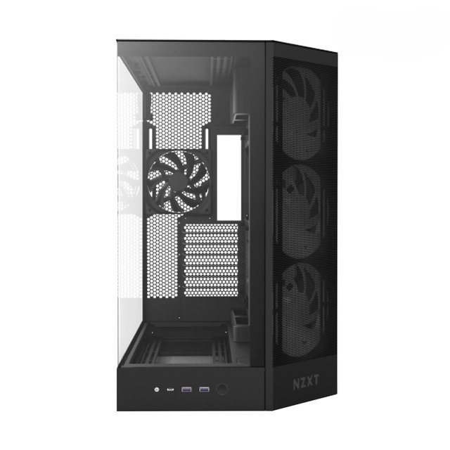 [NZXT] H9 Flow RGB V2 블랙 ATX 강화유리 미들타워 PC케이스 CM-H92FB-R1