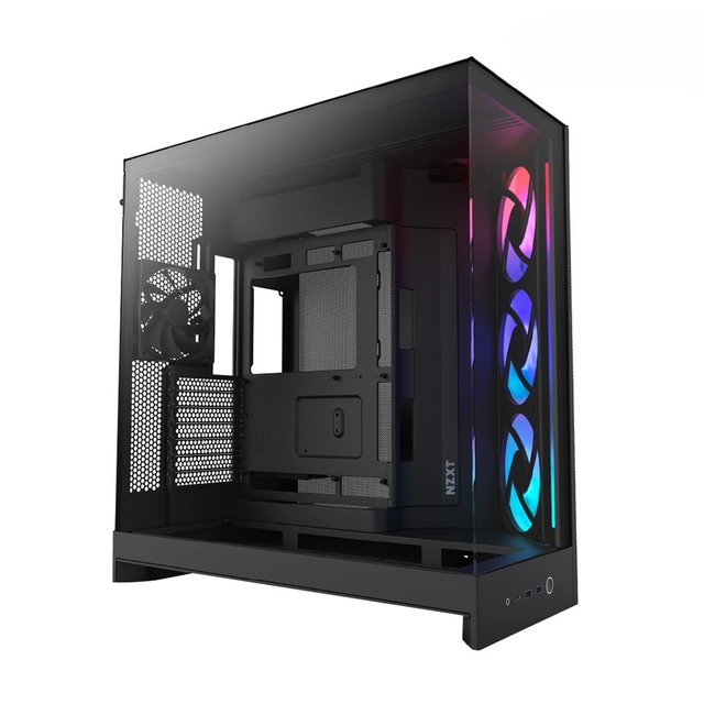 [NZXT] H9 Flow RGB V2 블랙 ATX 강화유리 미들타워 PC케이스 CM-H92FB-R1
