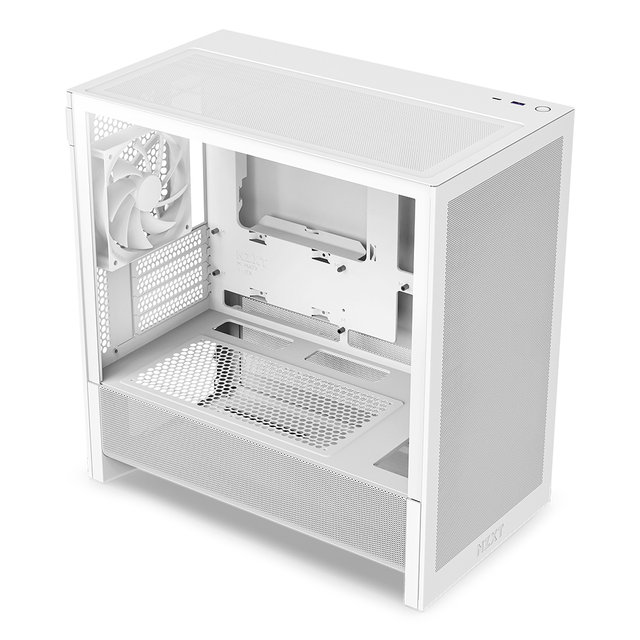 [NZXT] H3 FLOW 화이트 ATX 강화유리 미들타워 PC케이스 CC-H31FW-01