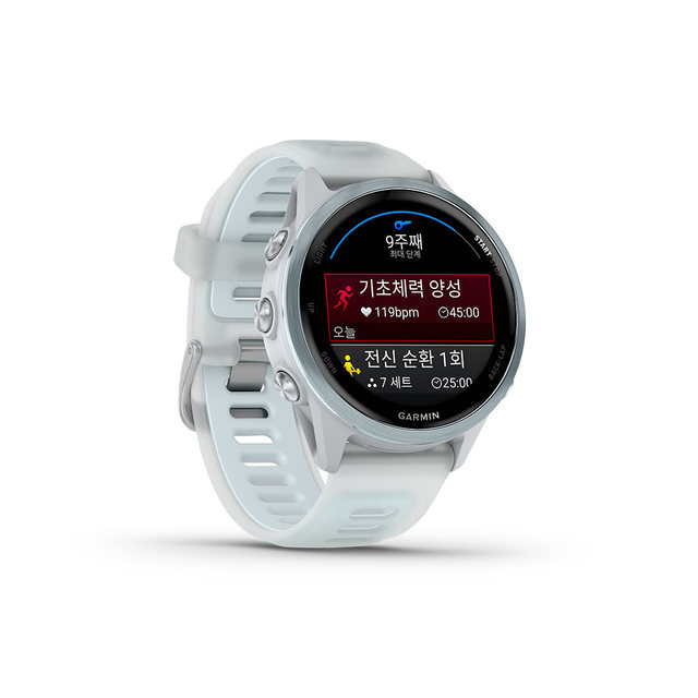 가민 포러너 570 42mm 화이트 러닝 GPS 스마트워치