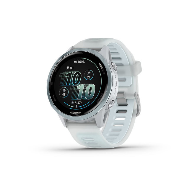 가민 포러너 570 42mm 화이트 러닝 GPS 스마트워치