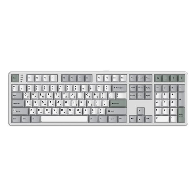 GK798PRO 3모드 폼떡 가스켓 저소음기계식키보드 메탈화이트(KTT블루 포각 43g)