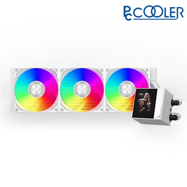PCCOOLER CPS DC360 PRO ARGB DISPLAY 화이트 CPU쿨러 수냉 수랭