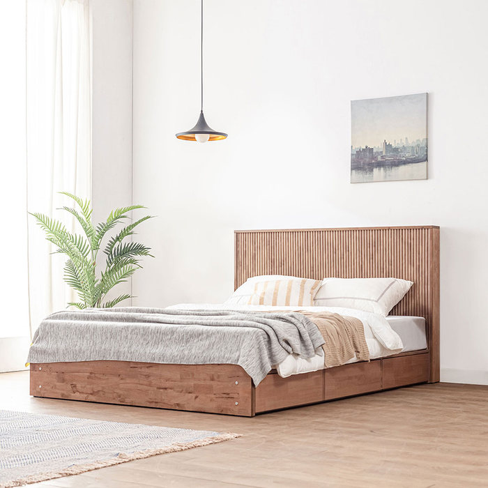 리버퍼니쳐oem 리버퍼니쳐 윈슬럿 LED호텔침대 Q프레임+매트리스포함