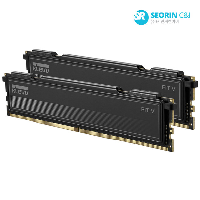 [서린공식] 에센코어 클레브 DDR5-6000 CL30 FIT V BLACK 패키지 서린 (32GB(16Gx2))