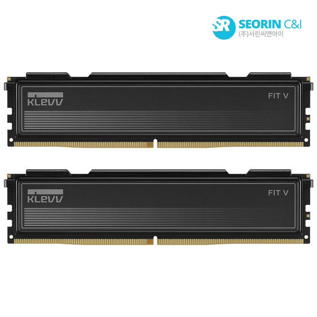 [서린공식] 에센코어 클레브 DDR5-6000 CL30 FIT V BLACK 패키지 서린 (32GB(16Gx2))