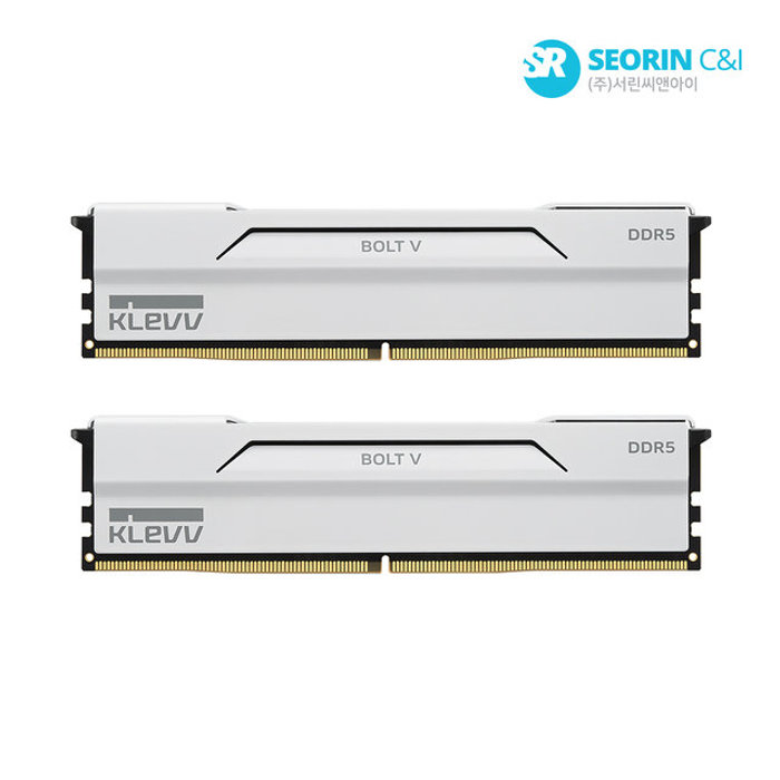 서린공식 에센코어 클레브 DDR5-6000 CL28 BOLT V WHITE 패키지 서린 32GB 16Gx2