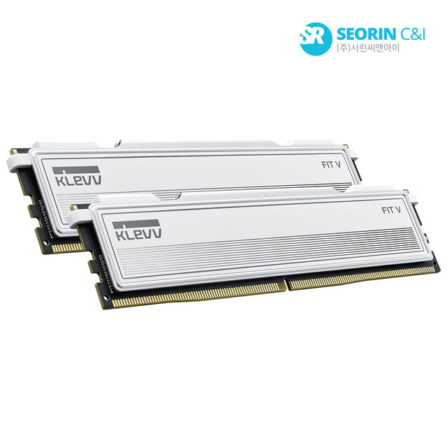 [서린공식] 에센코어 클레브 DDR5-6000 CL30 FIT V WHITE 패키지 서린 (32GB(16Gx2))