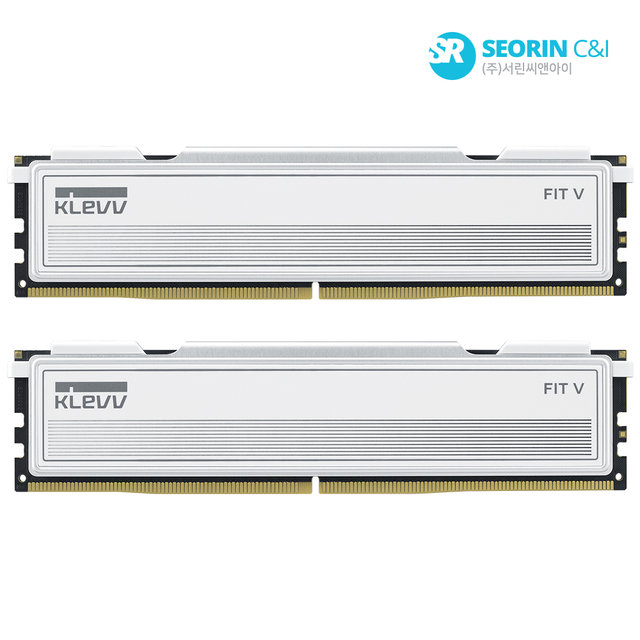 [서린공식] 에센코어 클레브 DDR5-6000 CL30 FIT V WHITE 패키지 서린 (32GB(16Gx2))