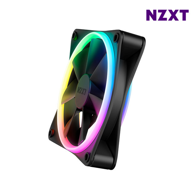 NZXT F120 RGB DUO 블랙 3팩 + 컨트롤러 시스템팬 쿨링팬