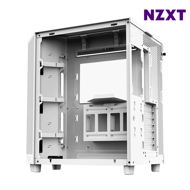 NZXT H6 FLOW RGB 화이트 PC케이스 미들타워케이스 듀얼챔버 최종 152250 WON