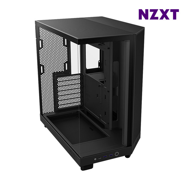 NZXT H6 FLOW RGB 블랙 PC케이스 미들타워케이스