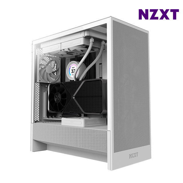 NZXT H5 FLOW V2 화이트 PC케이스 미들타워케이스 최종 97,120 WON