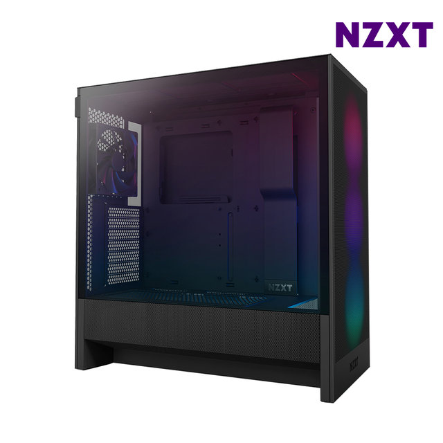 NZXT H5 FLOW V2 RGB 블랙 미들타워케이스 PC케이스