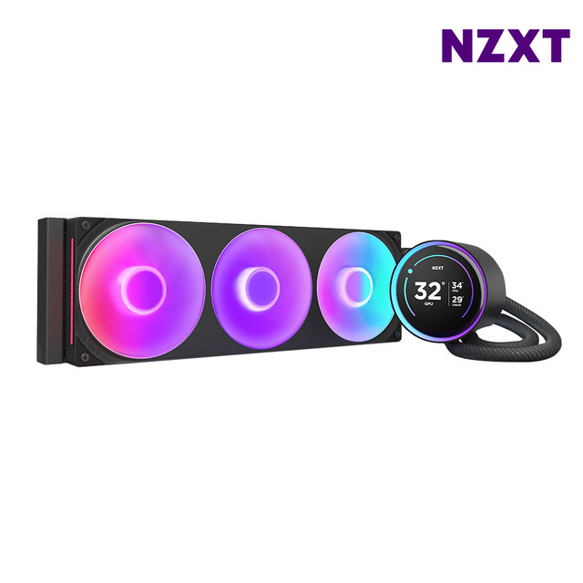 NZXT KRAKEN ELITE V2 360 RGB 블랙 CPU쿨러 수냉쿨러 최종 395010 WON