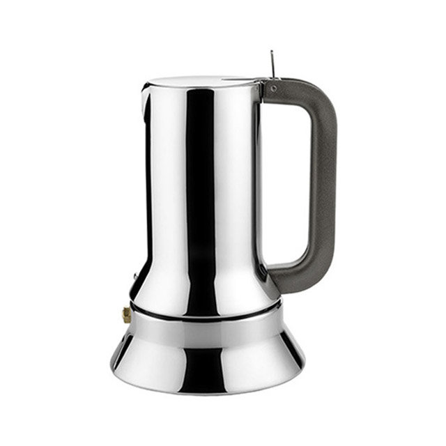 [Alessi]알레시 리차드 사퍼 에스프레소 커피메이커_6C_실버_브라운 / 9090/6
