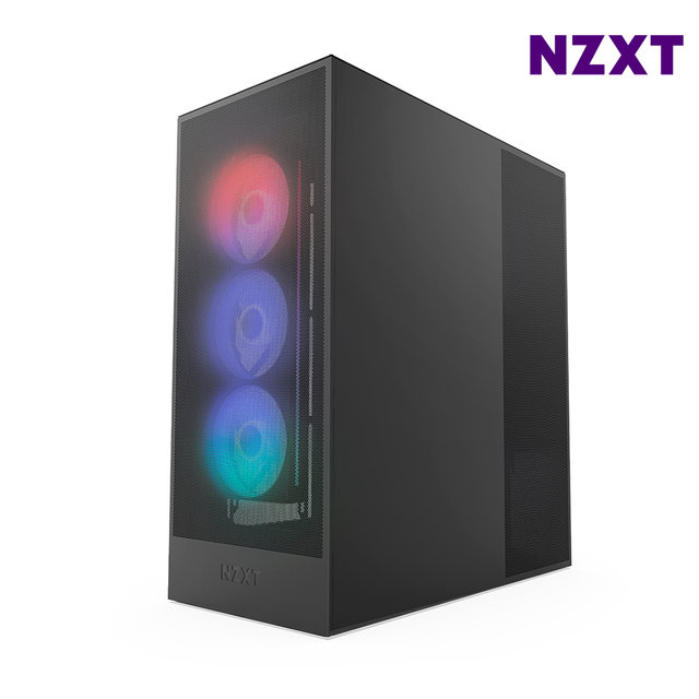 NZXT H7 FLOW V2 RGB 블랙 PC케이스 미들타워케이스