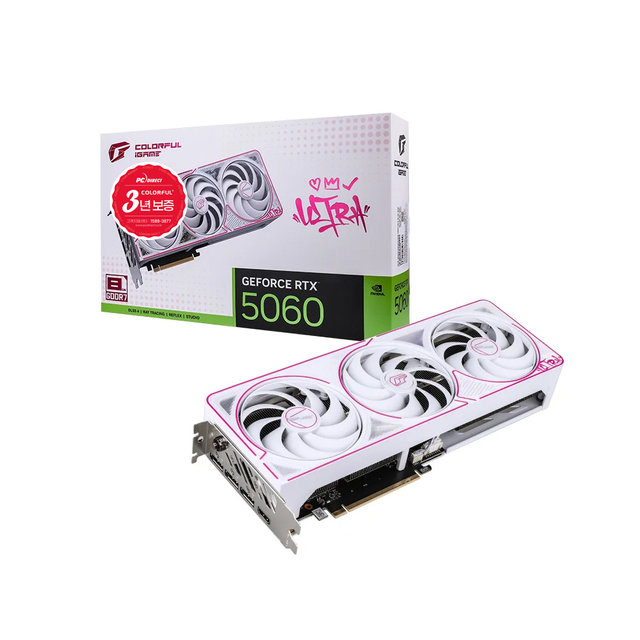 COLORFUL iGame 지포스 RTX 5060 ULTRA OC White D7 8GB 피씨디렉트