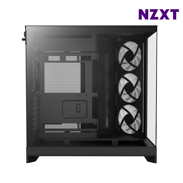 NZXT H9 FLOW V2 RGB 블랙 미들타워케이스 PC케이스