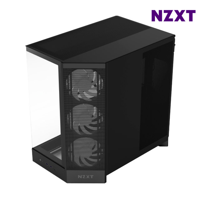 NZXT H9 FLOW V2 RGB 블랙 미들타워케이스 PC케이스
