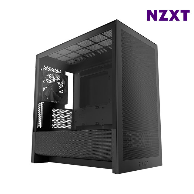 NZXT H3 FLOW 블랙 미들타워케이스 PC케이스 최종 84640 WON