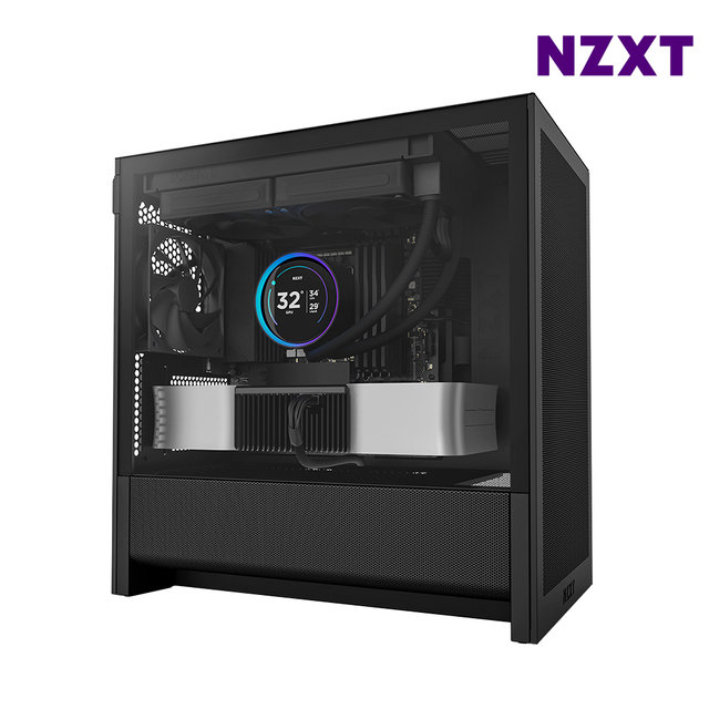 NZXT H3 FLOW 블랙 미들타워케이스 PC케이스