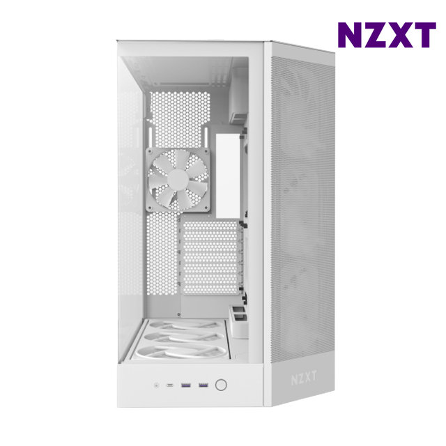 NZXT H9 FLOW RGB PLUS V2 화이트 PC케이스 미들타워케이스