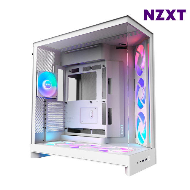 NZXT H9 FLOW RGB PLUS V2 화이트 PC케이스 미들타워케이스