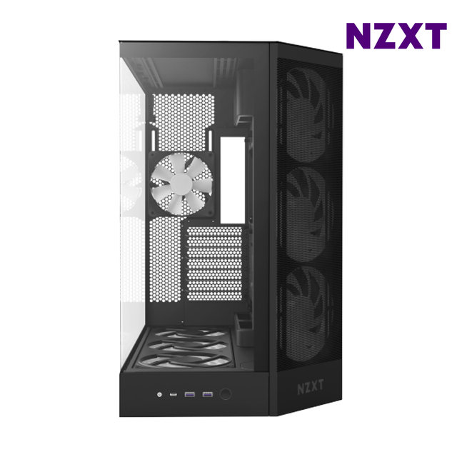 NZXT H9 FLOW RGB PLUS V2 블랙 PC케이스 미들타워케이스 최종 358560 WON