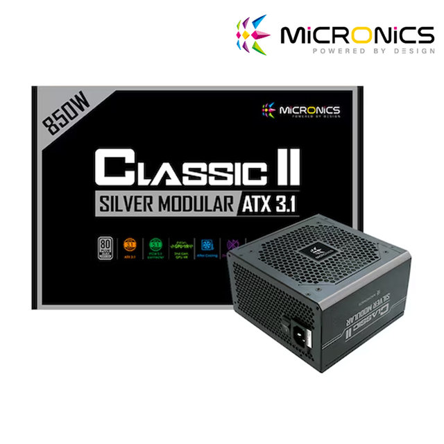 마이크로닉스 Classic II 850W 80PLUS실버 모듈러 ATX3.1 컴퓨터 PC 파워 서플